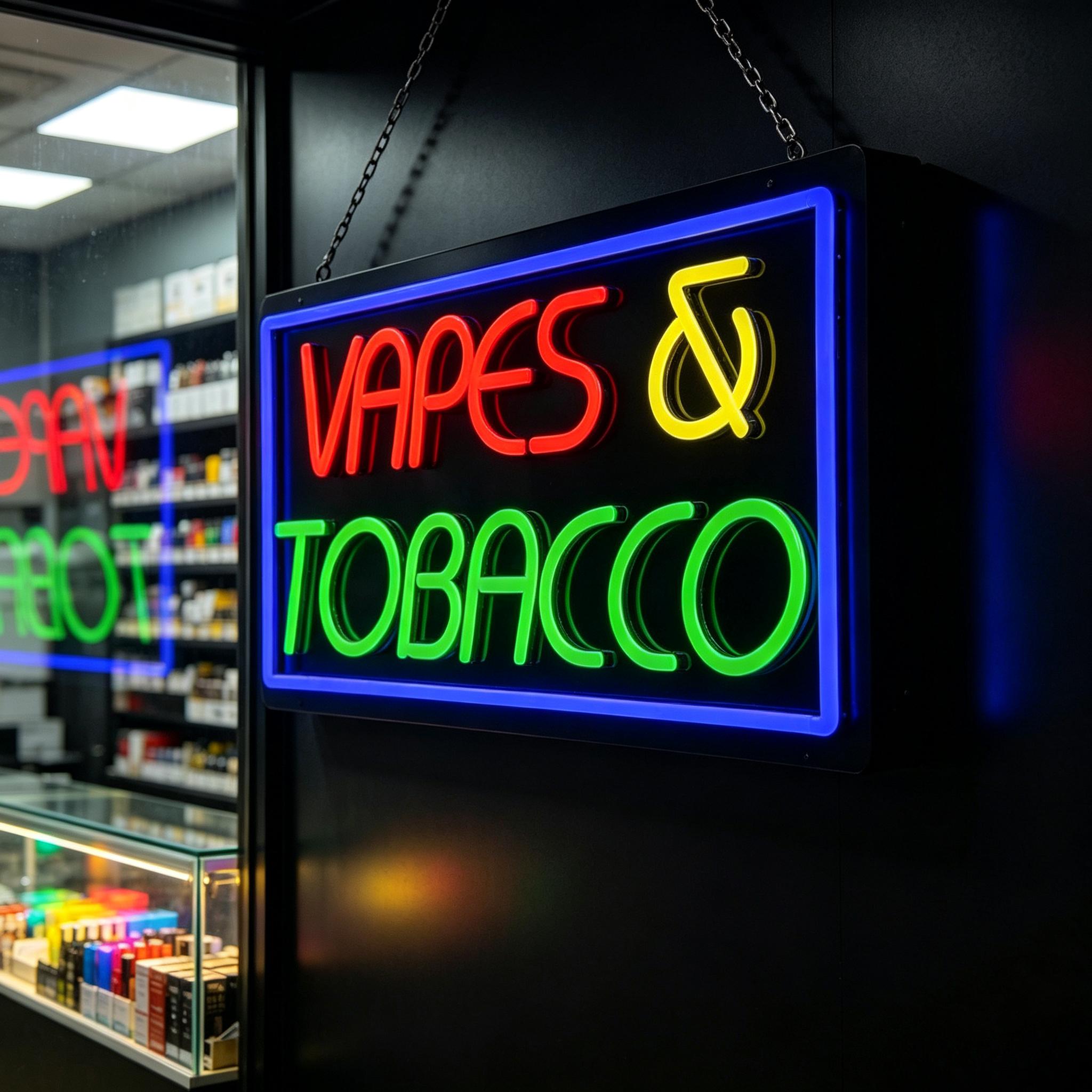 Insegna al neon a tema tabacco - Vaping Store recensione e prezzo