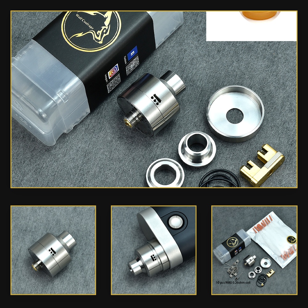 Atomizzatore Wolfcoolvape Niss - Rda Atomizer Deck recensione e prezzo